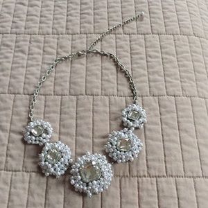 Rhinestone and pearl statement necklace, Jewelmint